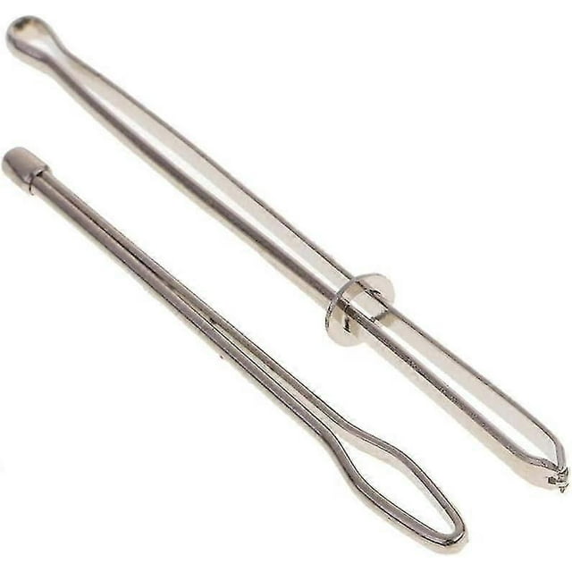 1 Set Bodkin Bodkins Long Ball Point Pinch & Thread Ribbon Elastic All (silver2pcs)