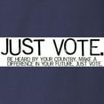 thumbnail image 3 of CafePress - Justvotebanner2.Jpg Long Sleeve T Shirt - Long Sleeve Dark T-Shirt, 3 of 4