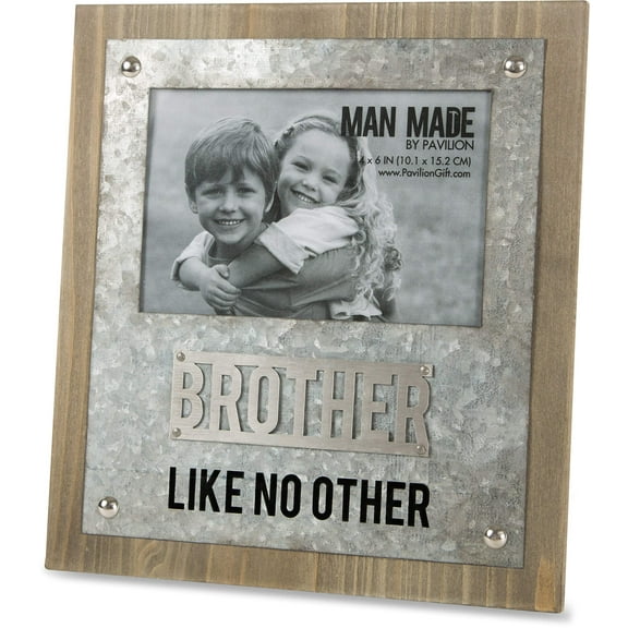 Pavilion - Brother Like No Other - Wood and Metal 4x6 Picture Frame