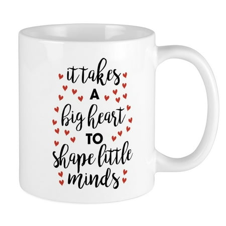 

CafePress - It Takes A Big Heart - Ceramic Coffee Tea Novelty Mug Cup 11 oz