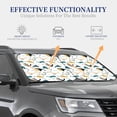 thumbnail image 5 of Uemuo Cute Whale Printed 2 PCS Car Windshield Sun Shade, Auto Sun Heat and UV Rays Blocker, Foldable Automotive Front Window Sunshade Protector, 5 of 7