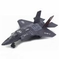 thumbnail image 1 of large Alloy Pull Back F-35 Fighter Model Music Led Aircraft Toy Gift, Black, 22*14*6cm, 1 of 5