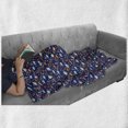 thumbnail image 6 of Rain Soft Flannel Fleece Throw Blanket, Funny Childish Pattern with Rain Motifs Boots Clouds Green Leaves Colorful Flowers, Cozy Plush for Indoor and Outdoor Use, 50" x 70", Multicolor, by Ambesonne, 6 of 6