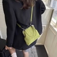 thumbnail image 6 of Women Fashionable Shoulder Bag Large Capacity Retro Flannel Handbag Clip Crossbody Bag Travel Shopping Work Shoulder Bag (Green), 6 of 10