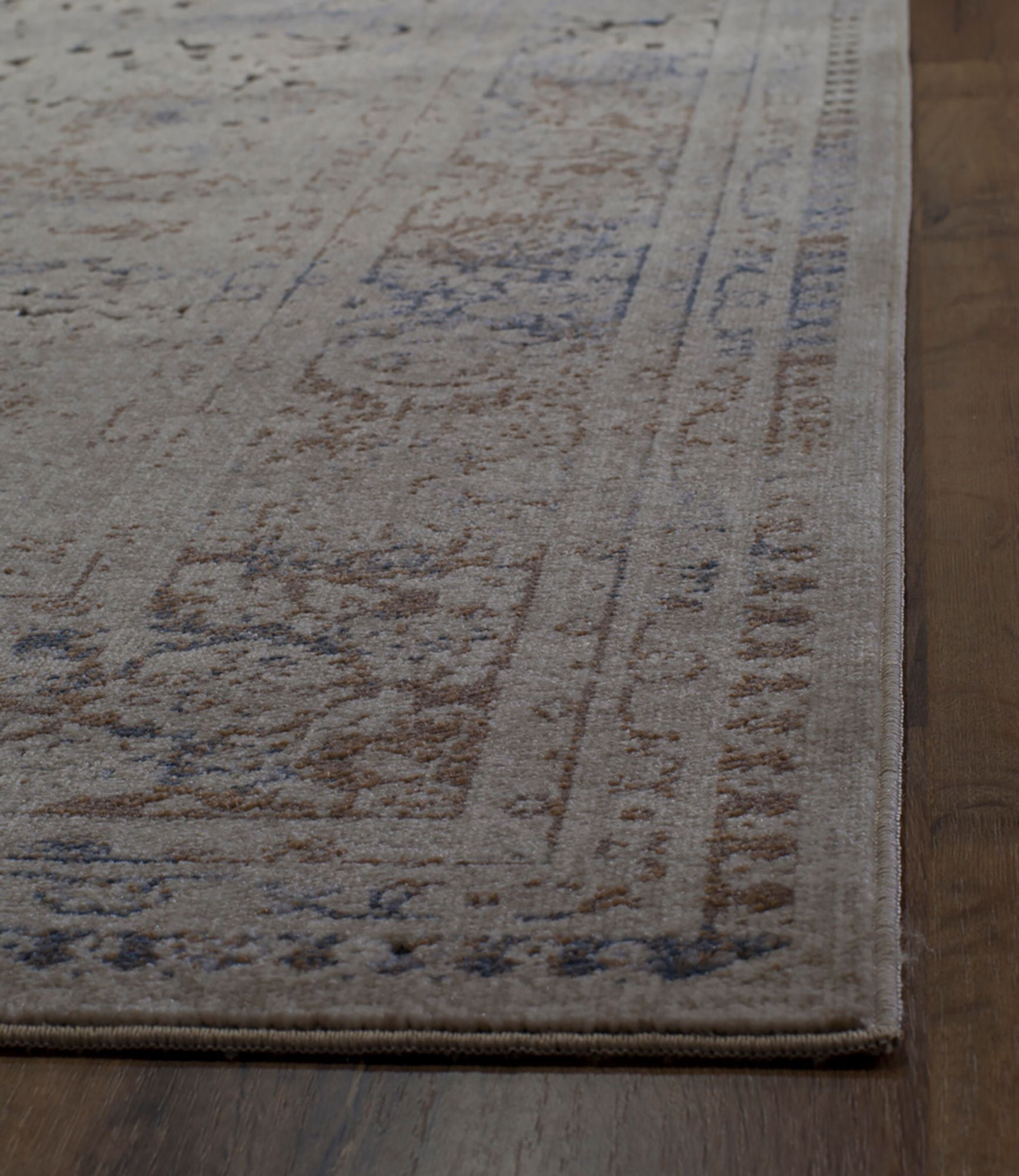 Rugs America Cambridge Collection Tan Taupe CB600A Transitional Abstract Area Rug 5' x 8'