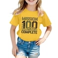 thumbnail image 1 of SXcggal One Mode Enfants T-Shirt Décontracté Imprimé Col Rond Manches Courtes Ample Mignon Confortable Beaux Hauts Filles, 1 of 4