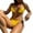 Yellow, variant on Sngxgn Womens Swimsuits Training Swimwear Bathing Suits(White,XL)