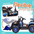 thumbnail image 3 of Ambifirner 24V Kids Ride-On Electric Tractor Toy with 4-in-1 Excavator Dump Truck, Bulldozerc, Kids Ride on Car w/Parent Remote Control,3-Speed Adjustable,Built-in Music Player,LED Tail-light, 3 of 9