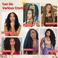 thumbnail image 4 of Marley Twist Braiding Hair 18 Inch Red Marley Twist Hair 8 Packs Cuban Twist Hair Afro Kinky Curly Crochet Hair Synthetic Marley Hair Extensions (18 Inch(Pack of 8),#Bug), 4 of 7