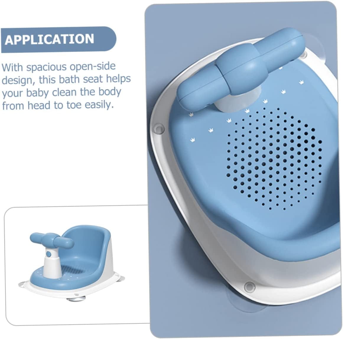 Siège De Baignoire Pour Bébé Avec Tapis Antidérapant, Chaise De Bain à