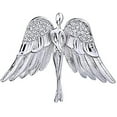 thumbnail image 4 of Lunfar 1 pcs Broches Ange Gardien avec Strass Ton Argent pour Femmes, 4 of 5