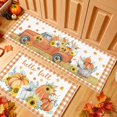 thumbnail image 2 of Set of 2 Hello Fall Kitchen Mats Autumn Pumpkins Truck Kitchen Mats Thanksgiving Pumpkins Truck Doormat Non Slip Floor Rugs Vintage Farmhouse Mats for Fall Thanksgiving Indoor Outdoor, 2 of 6