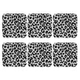 thumbnail image 2 of Disketp Similar To Leopard Print Funny Coasters,6 Pcs Leather Coasters With Holder, Perfect Housewarming Hostess Gifts,Protect Furniture From Water Marks Scratch And Damage, 2 of 9