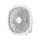 thumbnail image 1 of Ventiladores de escritorio 3 velocidades USB recargable portátil de o colgante silencioso ventilador de refrigeración de mesa personal para el hogar, sala de estudio, interior Blanco Gloria Abanico portátil, 1 of 9