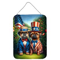 All American Brussels Griffon Wall or Door Hanging Prints 12 in x 16 in