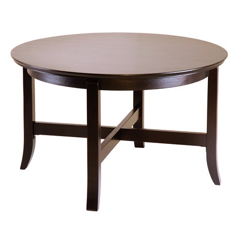 Winsome Wood Toby Round Coffee Table Espresso Finish Com Winsome Wood Toby Round Coffee Table, Coffee Table Espresso Round