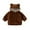 Brown, variant on Toddler Boy Girl Sherpa Fleece Jacket Cute Bear Hoodie Jacket Zip Up Thick Warm Cozy Outerwear with Pockets Fall Winter