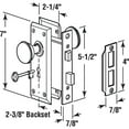 thumbnail image 2 of E2330 2.25" x 7" x 2.25" Satin Nickel Keyed Mortise Lock Set, 2 of 2