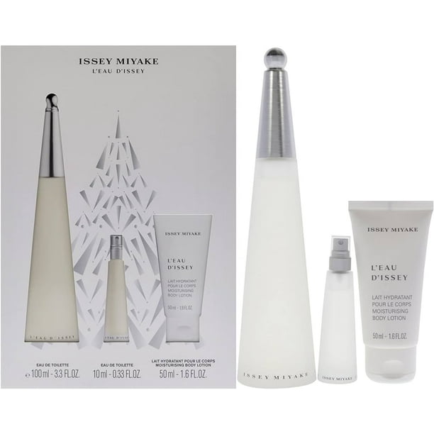 SET 3PZS ISSEY MIYAKE L'EAU D'ISSEY WOMAN 100ML EDT SPRAY/ BODY LOTION 50ML/ 10ML EDT SPRAY