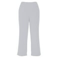 thumbnail image 5 of QATAINLAV Capris for Women Crossover High Waisted Wide Leg Yoga Pants Casual Stretch Summer Cropped Sweatpants with Pockets Gray L, 5 of 7
