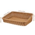 thumbnail image 2 of unbranded 1Ud Cesta De Almacenamiento Tejida Color Marrón Claro Ideal Para Snacks Y, 2 of 4