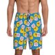 thumbnail image 1 of Balery Lovely Duck Pantalones cortos de pijama de punto de algodón para hombre con cinturilla y bolsillos-Small, 1 of 6