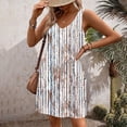 thumbnail image 6 of YuXingFu Moomoo Dresses for Women Mid-Length V-Neck Plus Size Womens Dress Sleeveless with Pocket Casual Summer Brown S, 6 of 7
