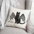 thumbnail image 3 of Creative Products Tis Near Halloween Vampire Cat 18x18 Spun Poly Pillow, 3 of 3