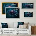 thumbnail image 4 of Designart "Purple Sacred Lotus Floral Bloom II" Floral Lotus Wall Art For Kitchen, 4 of 5