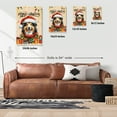 thumbnail image 5 of Merry Christmas Santa Shetland Sheepdog Scarf Twinkling Lights Xmas Holiday Vertical Matte Canvas Poster Sheltie Dog Lover Gifts Wall Art Home Decor - 00022, 5 of 5