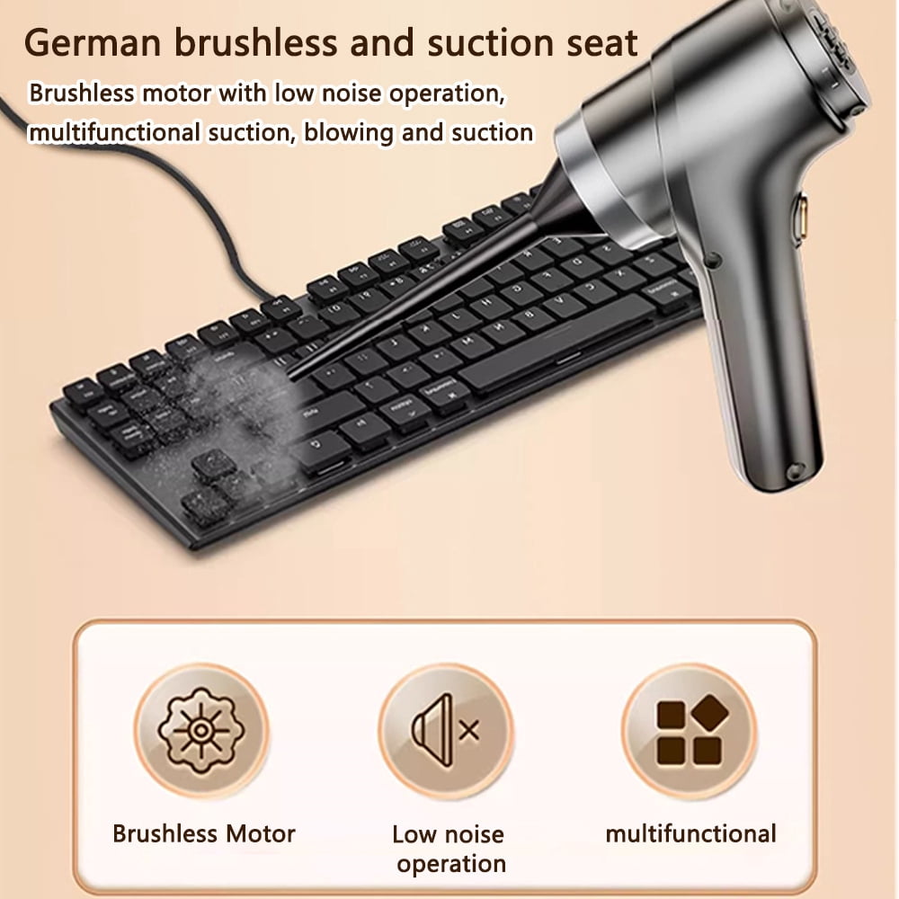 Bangben Car wireless vacuum cleaner Compact and Lightweight, High-power, High Suction, Dual-purpose for Both Dry and Wet, Suitable for Cars, Mini Multifunctional and Portable