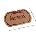 thumbnail image 2 of Merry Christmas Doormat, Scalloped Christmas Outdoor Rug, Bow Printed Welcome Mat, Durables Outside Indoor Rug, Entryway, Front Door, Porch, Patio, 2 of 7