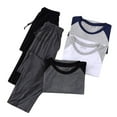 thumbnail image 5 of Jamicy Loungewear Sets for Men Summer Home Wear Mens Pajamas Set - Soft Pj Sets for Men Long Sleeve Pajamas Men Cotton Mens Pjs Sets Loungewear with Pockets, 5 of 6