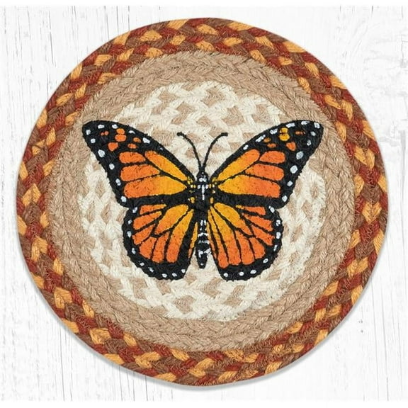 Capitol Importing 80-630M 10 x 10 in. Monarch Printed Round Trivet
