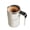 White, variant on Automatic Coffee Cup Stainless Steel Self Stirring Mug with Lid Auto Stir Heating LED Temperature Display-black