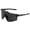 Black -Smoke Lens, variant on Speedcraft Sunglasses - Soft Tact Two Tone; HiPER Silver Mirror