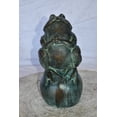 thumbnail image 2 of Nifao Frog Outdoor Fountain Statue, Bronze Garden Water Feature with Green Patina Finish for Patio & Garden – Garden Outdoor Decor Sculpture, 6"L x 6"W x 14"H, 2 of 9