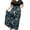 B1-Tropical Print, variant on SHOWMALL Women's Plus Size Summer Beach Dress Maxi Navy Blue Clustered Floral 3X Short Sleeves Crewneck Casual Bohemian Sun Dress Full-Length Floral Long Dresses with Pockets