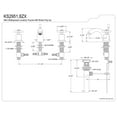 thumbnail image 5 of Kingston Brass KS2951ZX Millennium Mini-Widespread Bathroom Faucet, Polished Chrome, 5 of 5