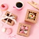 thumbnail image 5 of Cajas para Galletas Moretoes 50 unidades con Ventana 10x10x6 cm Kraft Marrón, 5 of 8