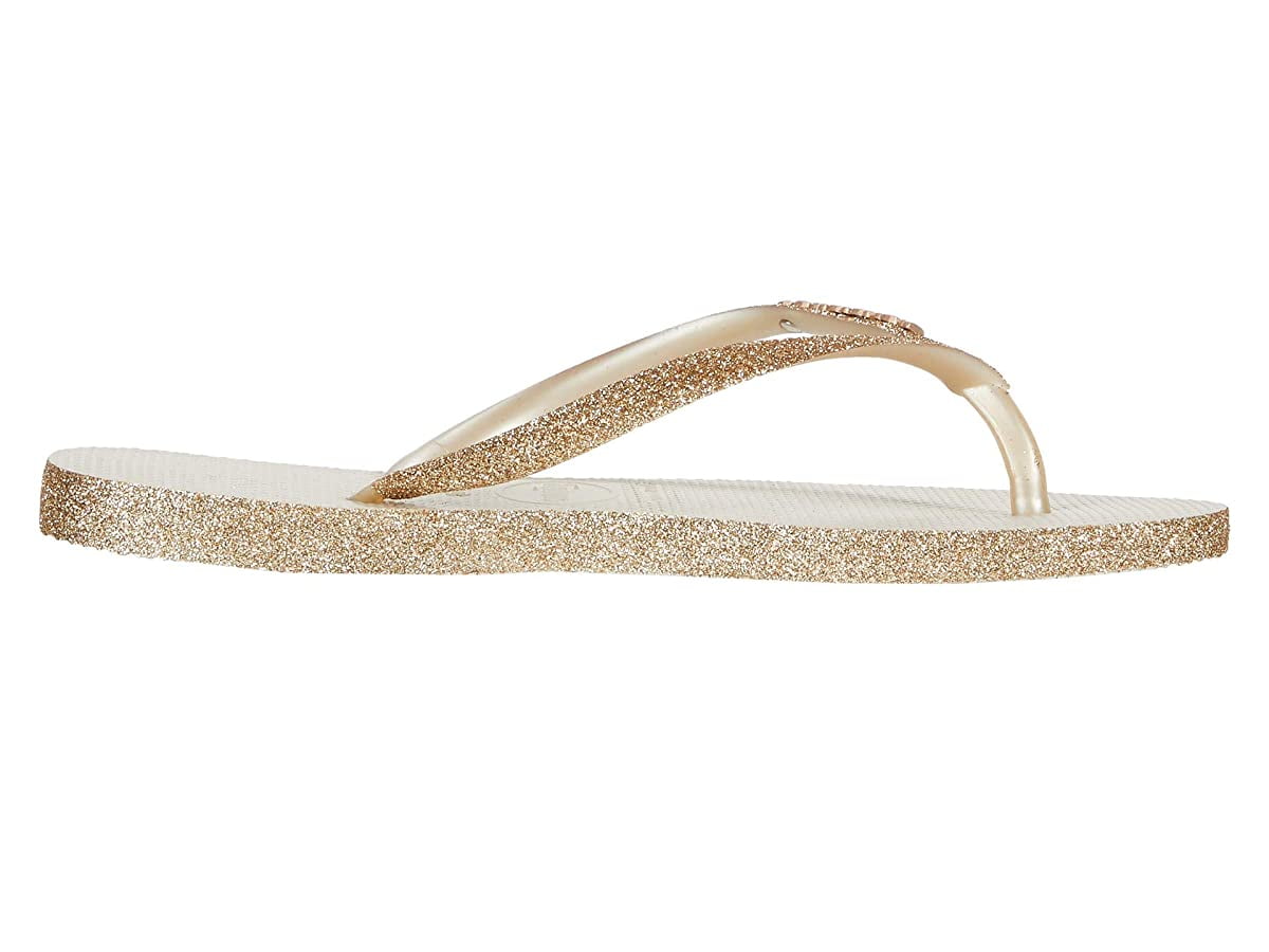havaianas slim sparkle beige