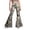 00##-White2678, variant on Kiijoy Girls Sequins Print Flared Pants High Rise Stage Performance Trousers, Sizes 5-6