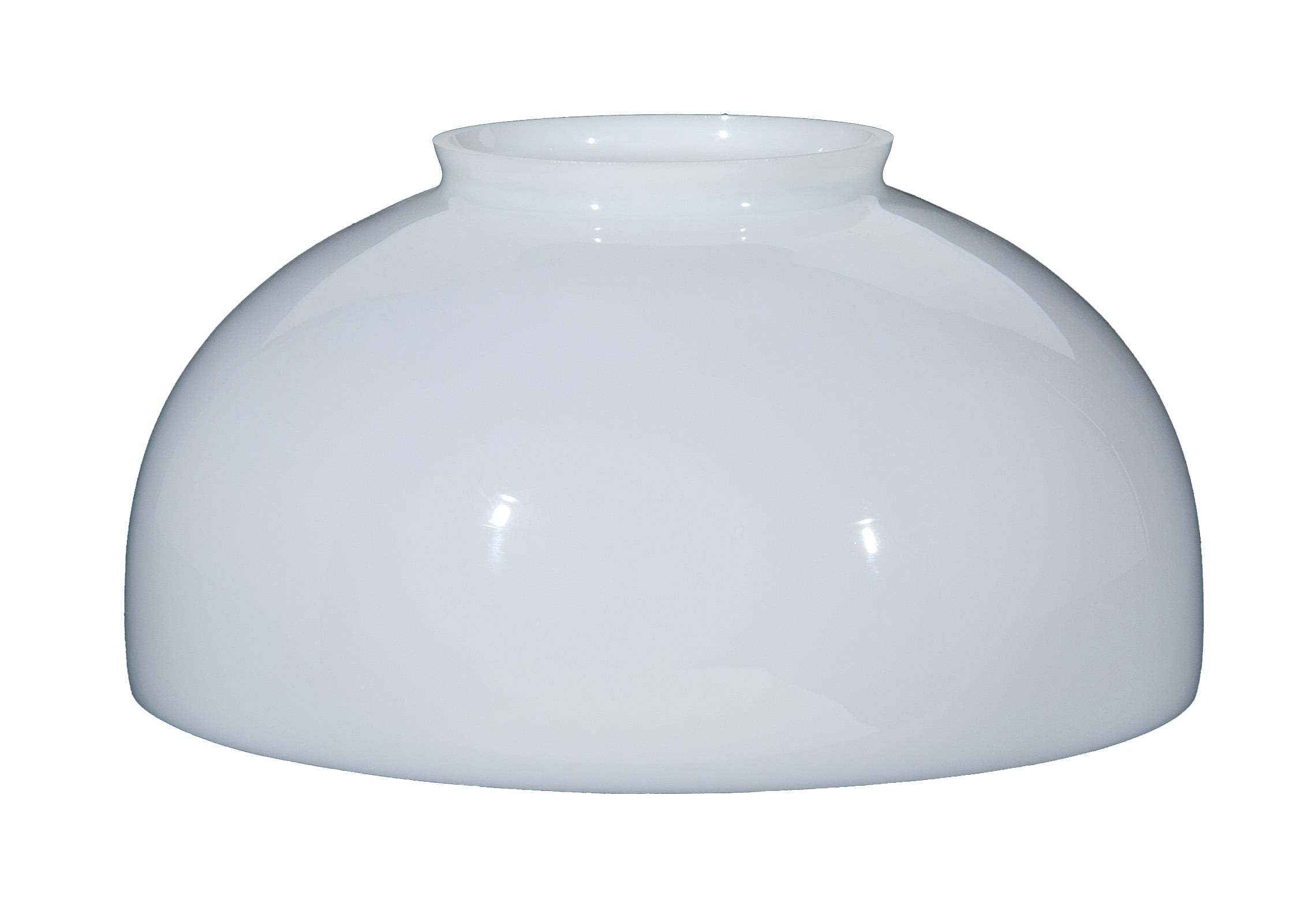 B&P Lamp® 14" Dia., Usa-Made Opal Glass Dome Shade