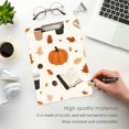 thumbnail image 3 of FORMRS Acrylic Clipboard with Low Profile Clip Standard A4 Letter Size, 12.5" x 9", Hand Drawn Pumpkin, 3 of 8