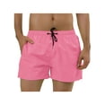 thumbnail image 1 of Pantalones cortos para hombres INSPIRE CHIC con cintura ajustable, forro de malla, ideales para la playa y la natación, 34 Rosa, 1 of 7