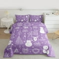 thumbnail image 2 of Manfei Xmas Tree Snowman 3 Pieces Queen Comforter Set for Teens Female Men,Santa Claus Deer Ultra Soft Bedding Sets,Merry Christmas Bedding Comforter Set,Luxury Bedroom Decor,Reversible, 2 of 8
