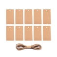 thumbnail image 3 of 10 Piezas Etiqueta de Papel Kraft perfecl Etiquetas de Equipaje Etiquetas para Tarjetas de Mensaje 6x2.5cm, 3 of 8
