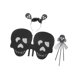 thumbnail image 5 of Disfraz de diablo clásico con alas de diablo para Halloween, ideal para la escuela, espectáculos y cosplay. esqueleto, 5 of 9