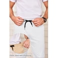 thumbnail image 3 of COOFANDY Men's Casual Pants Cotton Twill Drawstring Elastic Waist Chino Dress Pants Loose Fit All, 3 of 6