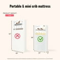 thumbnail image 3 of Dream on Me, 2-In-1 Breathable Foam Two-Sided 3" Mini/Portable Crib Mattress, 3 of 8